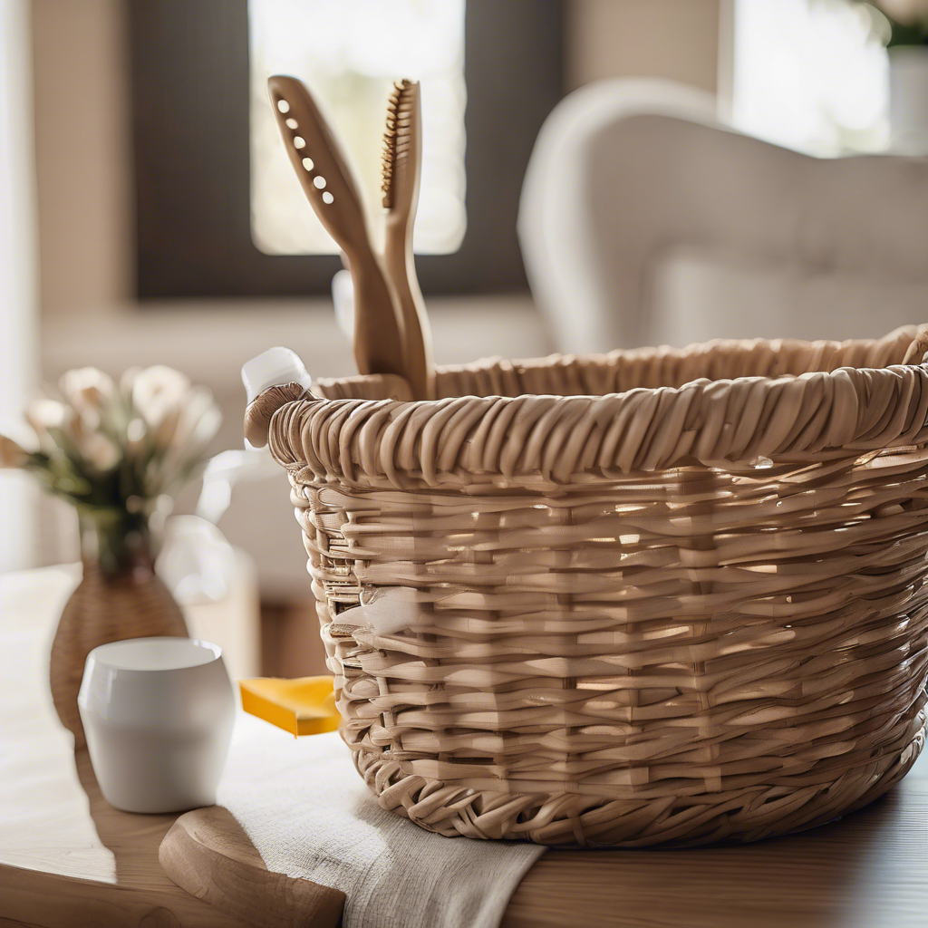 A welcome basket being prepared for guests in indio - airbnb cleaning hacks by Poppy House Cleaning