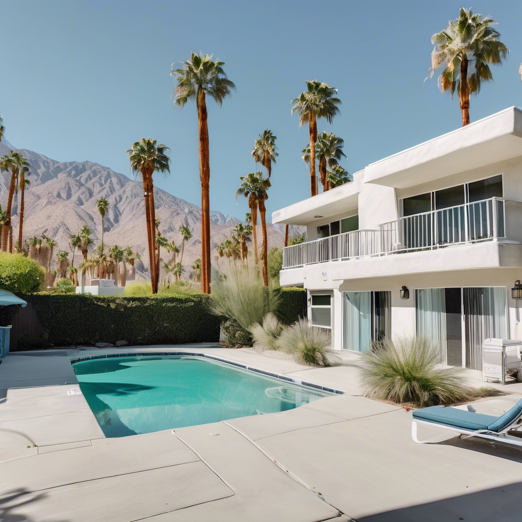 A clean and well-maintained Palm Springs rental property - best cleaning company by Poppy House Cleaning