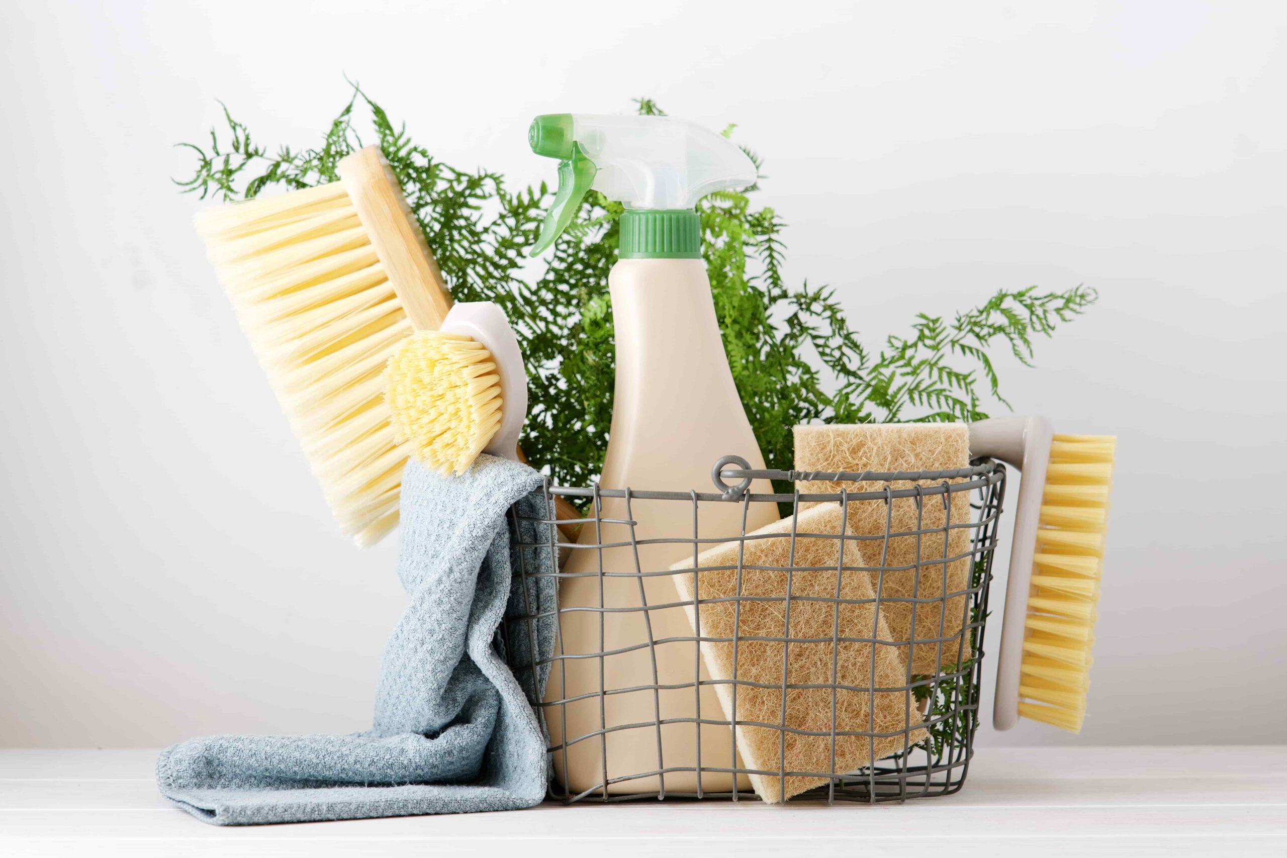 Image depicting eco-friendly cleaning products and practices