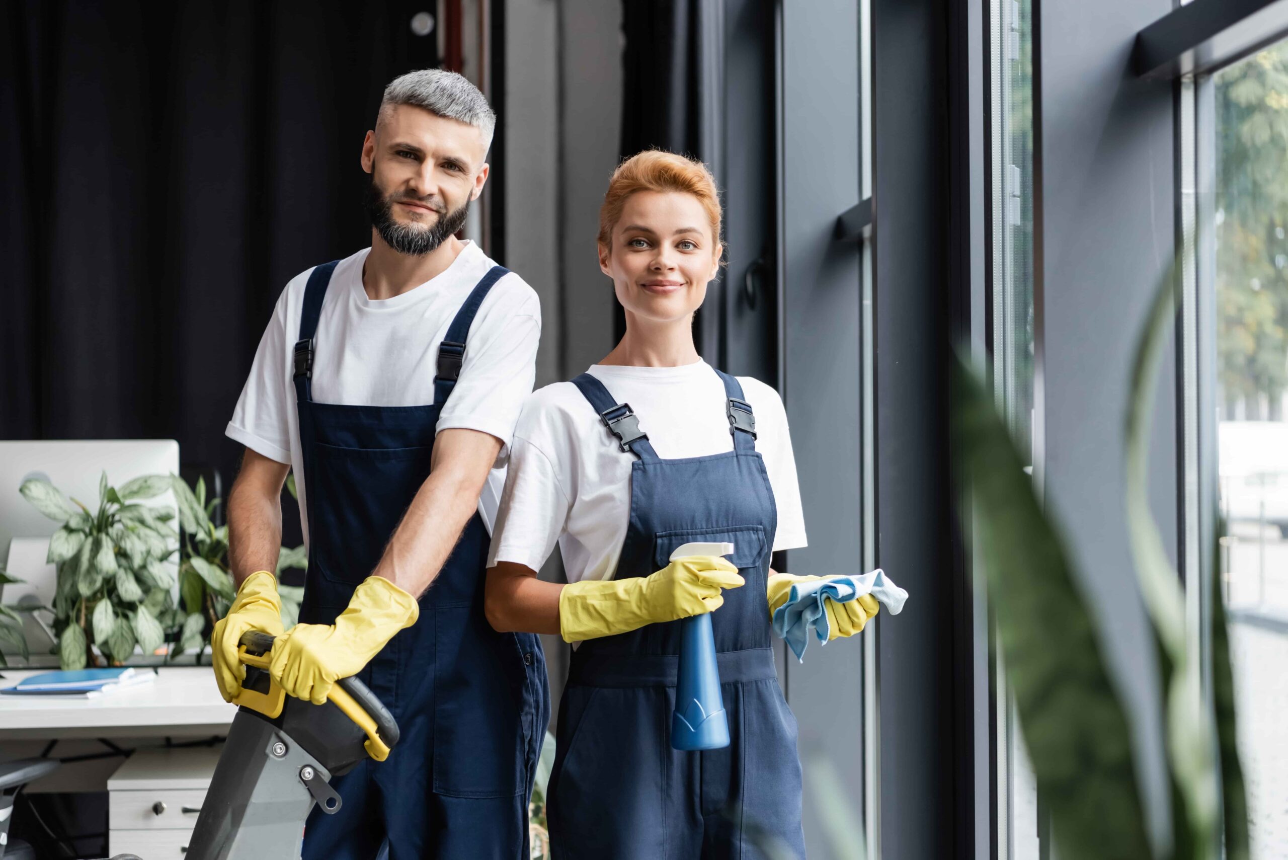 Professional Cleaning Services: Dedicated Team at Work